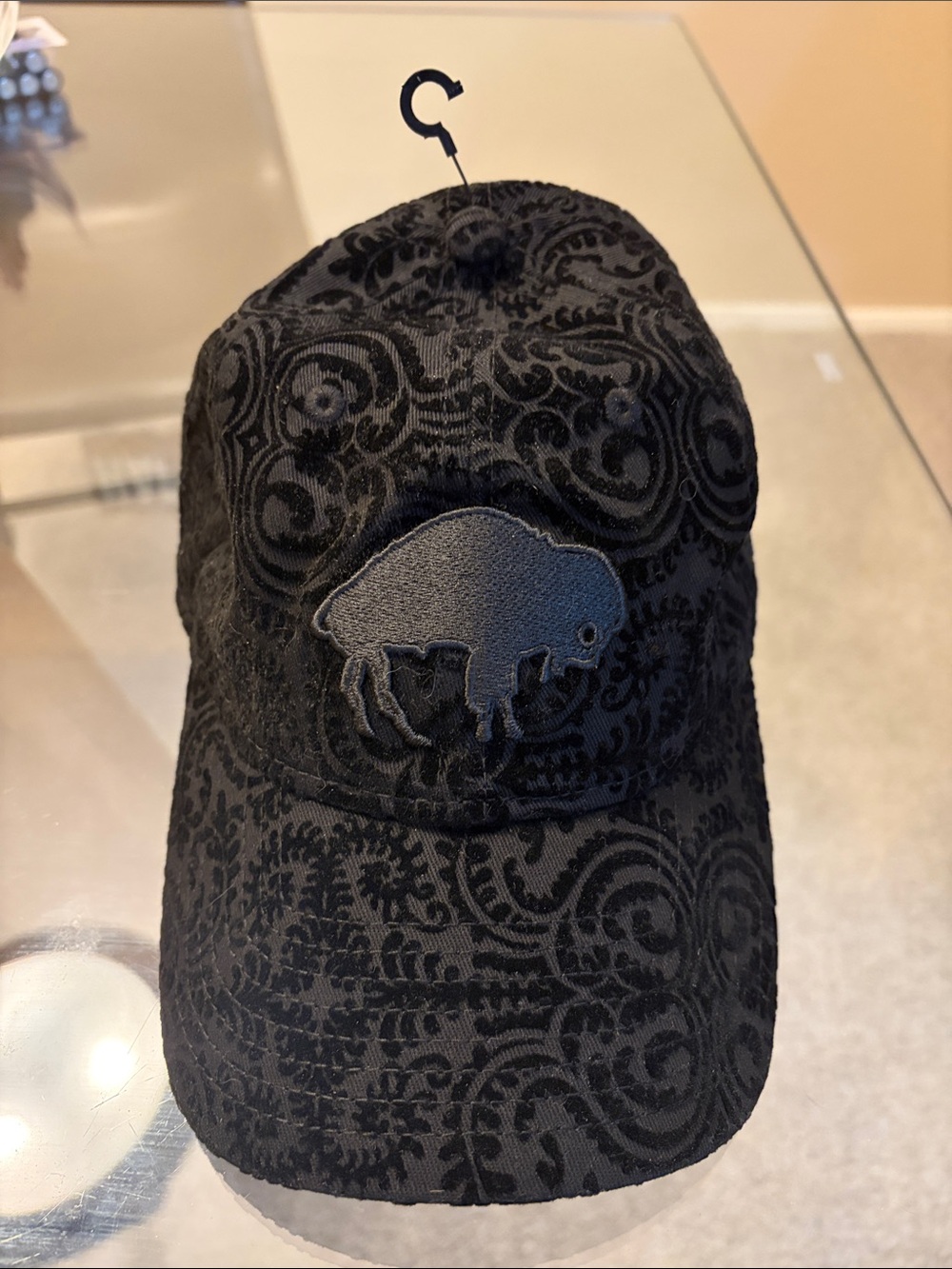 Women’s Black Paisley Buffalo Bills Patch Baseball Cap